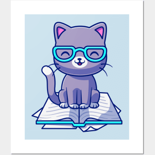 Books are Purrrfect! Posters and Art